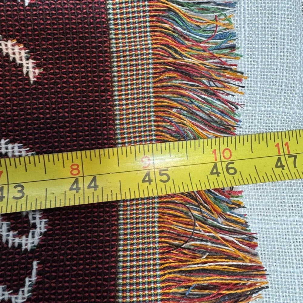 VTG Chatham Tapestry Throw Blanket Snowman Family Let It Snow‎ Christmas Holiday